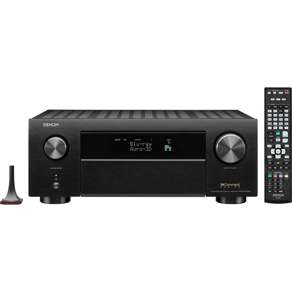 Denon-AVR-X4700H-front-with-remote